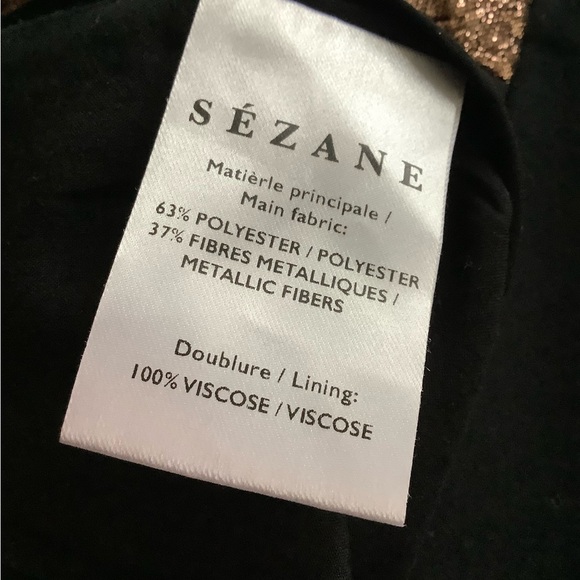 Sezane Copper Metallic Ladies Pants - Picture 9 of 10